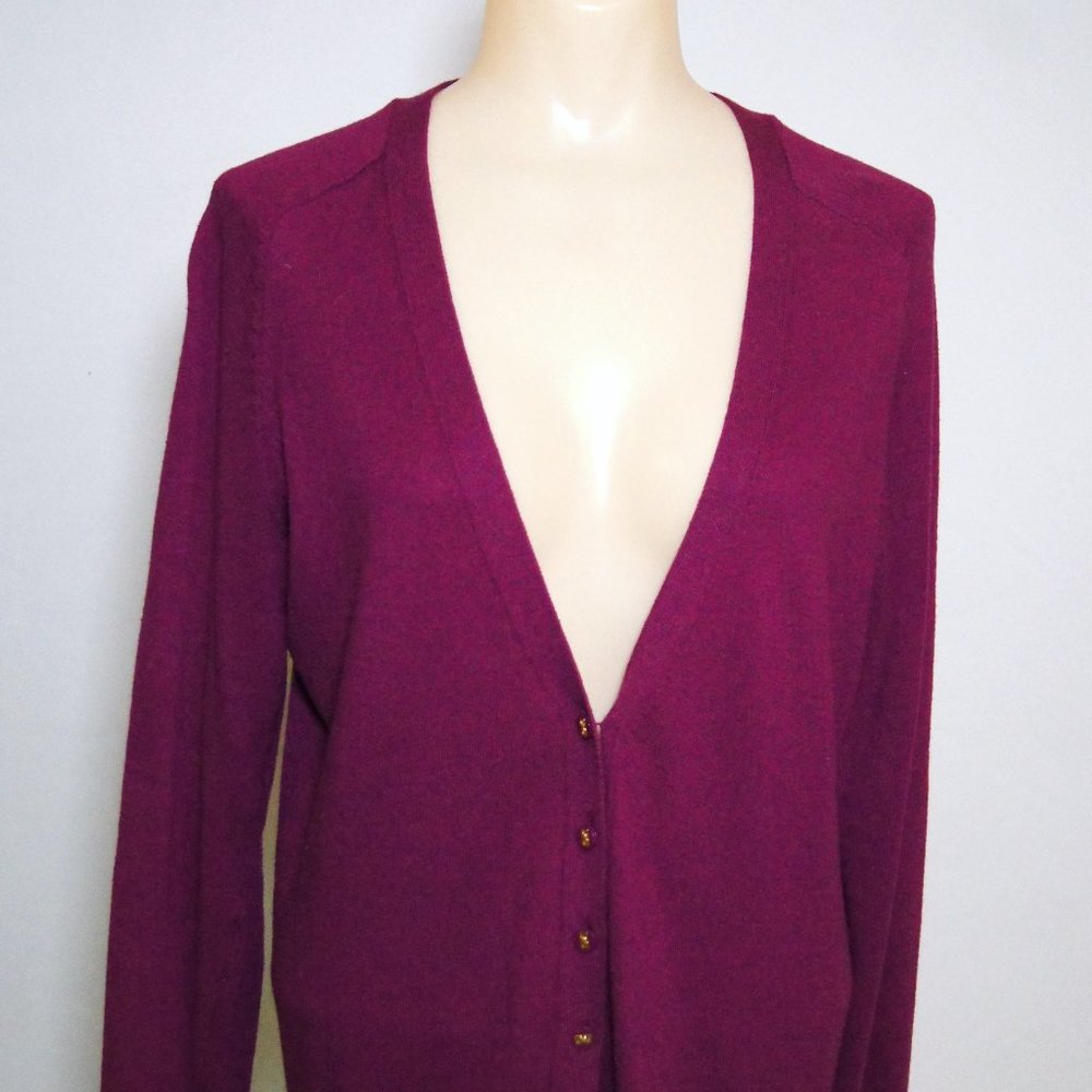 Womens Charter Club cardigan, plum, Medium